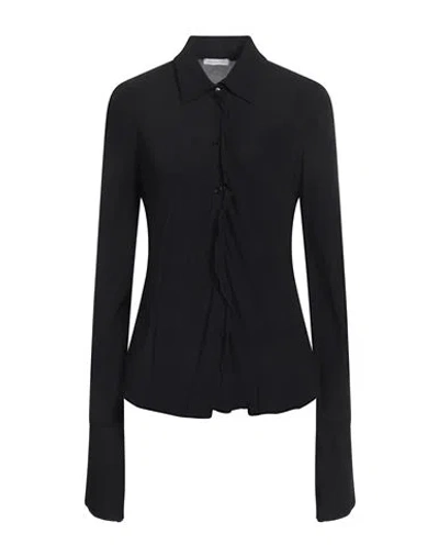 Patrizia Pepe Woman Shirt Black Size 8 Viscose