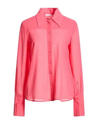 Patrizia Pepe Woman Shirt Coral Size 10 Polyester In Pink