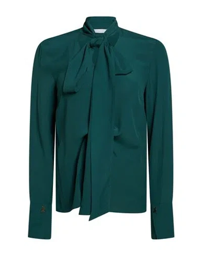 Patrizia Pepe Woman Shirt Dark Green Size 2 Viscose