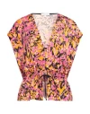 Patrizia Pepe Woman Shirt Fuchsia Size 3 Polyester, Elastane In Pink