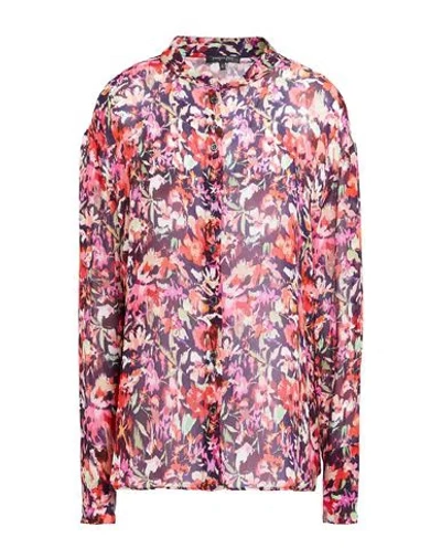 Patrizia Pepe Woman Shirt Fuchsia Size 6 Viscose In Multi