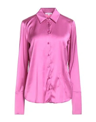 Patrizia Pepe Woman Shirt Fuchsia Size 6 Viscose, Polyamide, Elastane
