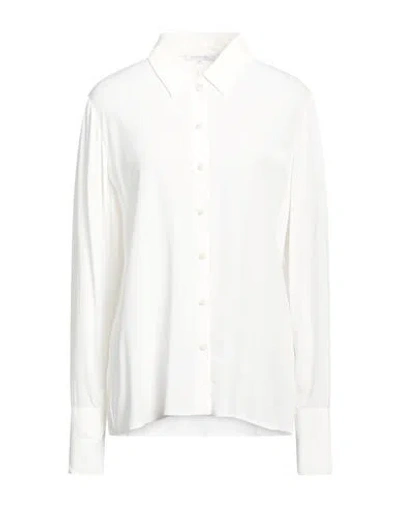 Patrizia Pepe Woman Shirt Ivory Size 10 Viscose In White