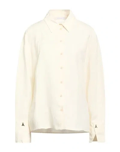 Patrizia Pepe Woman Shirt Ivory Size 6 Viscose, Linen In Neutral