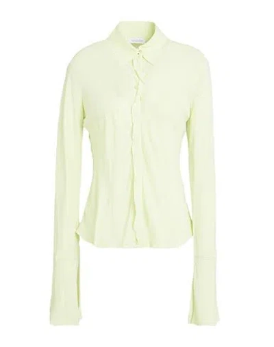 Patrizia Pepe Woman Shirt Lime Green Size 10 Viscose