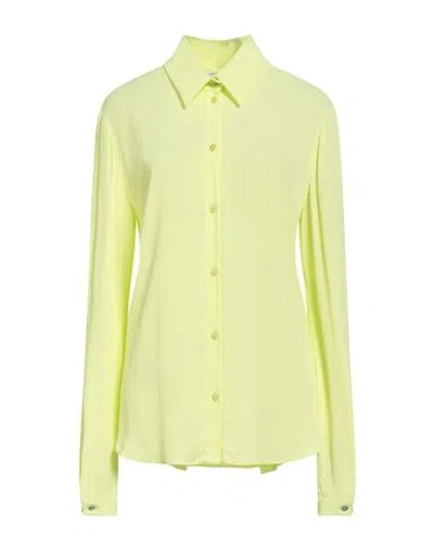 Patrizia Pepe Woman Shirt Lime Green Size 10 Viscose