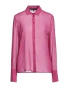 Patrizia Pepe Woman Shirt Magenta Size 8 Silk