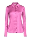 Patrizia Pepe Woman Shirt Magenta Size 4 Viscose, Polyamide, Elastane