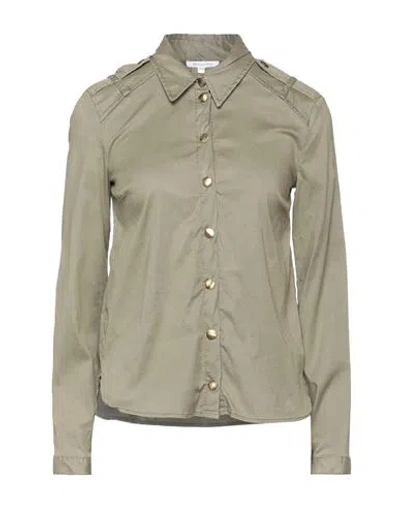 Patrizia Pepe Woman Shirt Military Green Size 4 Lyocell, Elastane
