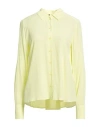 Patrizia Pepe Woman Shirt Pastel Yellow Size 10 Viscose