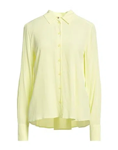 Patrizia Pepe Woman Shirt Pastel Yellow Size 10 Viscose