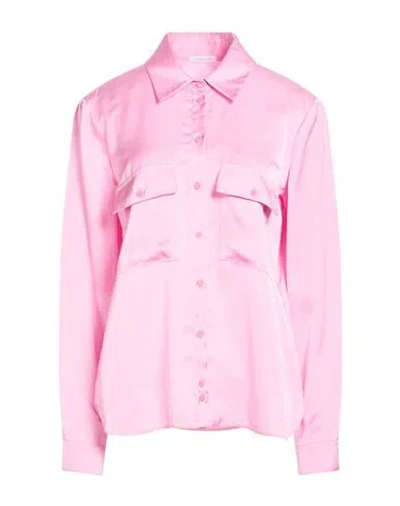 Patrizia Pepe Woman Shirt Pink Size 12 Viscose