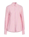 Patrizia Pepe Woman Shirt Pink Size 8 Viscose, Polyester, Silk In Pink