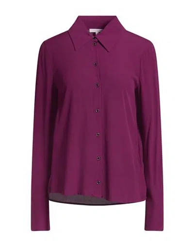 Patrizia Pepe Woman Shirt Plum Size 6 Viscose In Purple