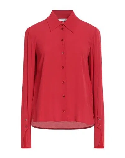 Patrizia Pepe Woman Shirt Red Size 6 Viscose