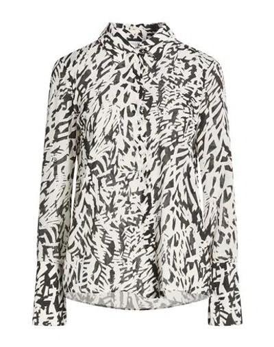 Patrizia Pepe Woman Shirt White Size 6 Polyester In Multi