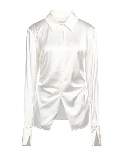 Patrizia Pepe Woman Shirt White Size 10 Viscose, Polyamide, Elastane