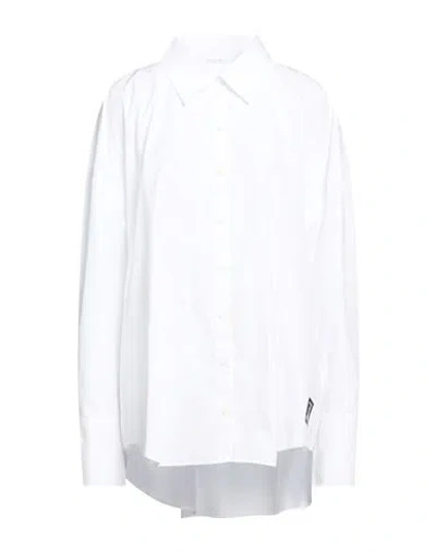 Patrizia Pepe Woman Shirt White Size 12 Cotton