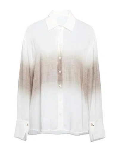 Patrizia Pepe Woman Shirt White Size 6 Polyester