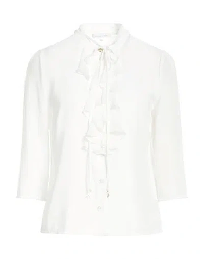 Patrizia Pepe Woman Shirt White Size 6 Polyester