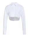 Patrizia Pepe Woman Shirt White Size 8 Cotton