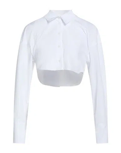 Patrizia Pepe Woman Shirt White Size 8 Cotton