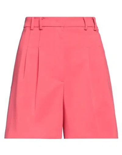 Patrizia Pepe Woman Shorts & Bermuda Shorts Coral Size 4 Polyester, Elastane In Red
