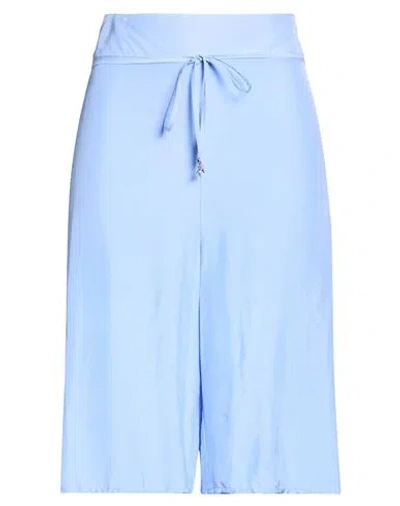 Patrizia Pepe Woman Shorts & Bermuda Shorts Light Blue Size 8 Viscose