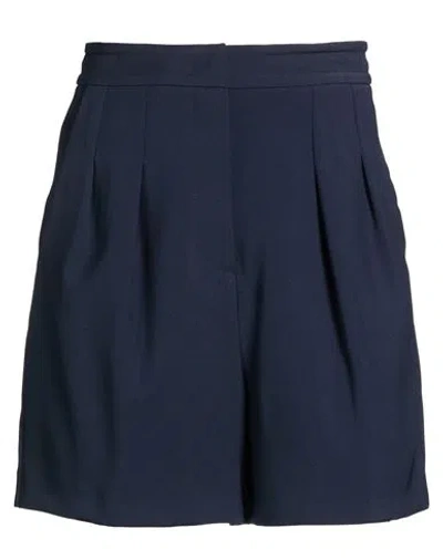 Patrizia Pepe Woman Shorts & Bermuda Shorts Navy Size 2 Polyester, Elastane In Blue