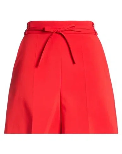 Patrizia Pepe Woman Shorts & Bermuda Shorts Red Size 10 Polyester, Elastane