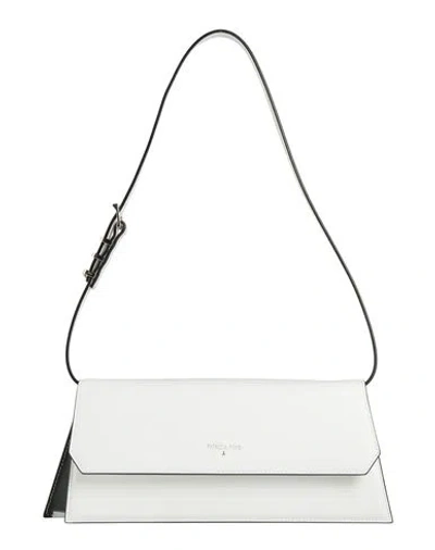 Patrizia Pepe Woman Shoulder Bag White Size - Leather