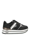Patrizia Pepe Woman Sneakers Black Size 7 Textile Fibers
