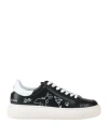 Patrizia Pepe Woman Sneakers Black Size 11 Polyamide, Polyurethane