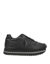 Patrizia Pepe Woman Sneakers Black Size 8 Textile Fibers