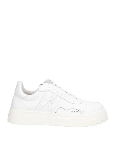 Patrizia Pepe Woman Sneakers Off White Size 5 Leather