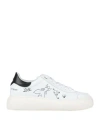 Patrizia Pepe Woman Sneakers White Size 11 Polyamide, Polyurethane In White
