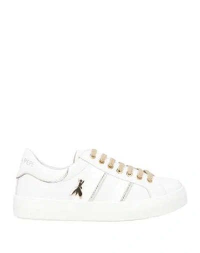 Patrizia Pepe Woman Sneakers White Size 7 Calfskin