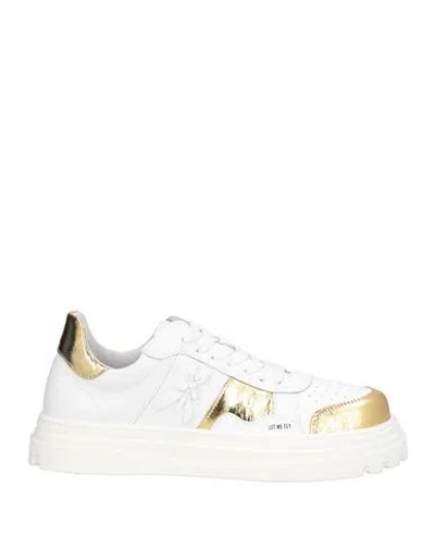 Patrizia Pepe Woman Sneakers White Size 8 Leather