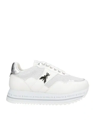 Patrizia Pepe Woman Sneakers White Size 8 Textile Fibers