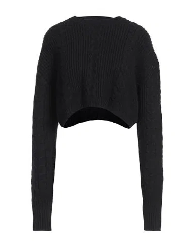 Patrizia Pepe Woman Sweater Black Size 2 Viscose, Polyester, Polyamide