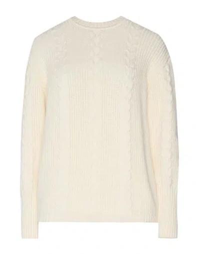 Patrizia Pepe Woman Sweater Cream Size 3 Viscose, Polyester, Polyamide In White
