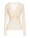 Patrizia Pepe Woman Sweater Ivory Size 2 Viscose, Polyamide, Cashmere, Elastane In Pink