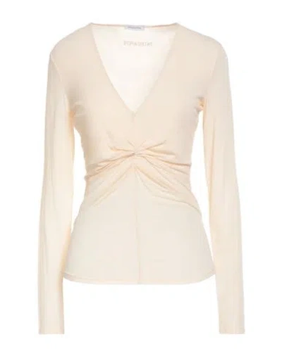 Patrizia Pepe Woman Sweater Ivory Size 2 Viscose, Polyamide, Cashmere, Elastane In Pink