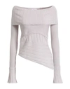 Patrizia Pepe Woman Sweater Light Grey Size 1 Acrylic, Wool In Gray