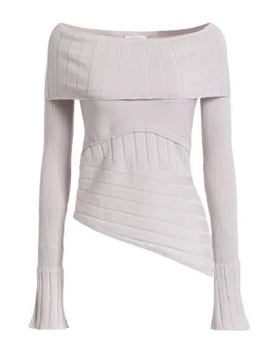 Patrizia Pepe Woman Sweater Light Grey Size 1 Acrylic, Wool In Gray
