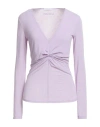 Patrizia Pepe Woman Sweater Lilac Size 2 Viscose, Polyamide, Cashmere, Elastane In Purple