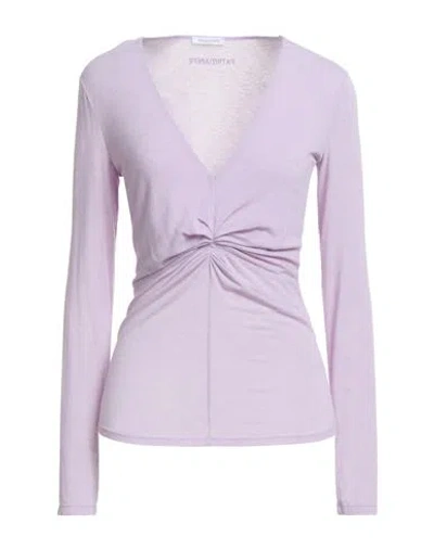 Patrizia Pepe Woman Sweater Lilac Size 2 Viscose, Polyamide, Cashmere, Elastane In Purple