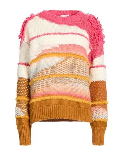 Patrizia Pepe Woman Sweater Off White Size 0 Acrylic, Wool, Alpaca Wool, Polyamide, Mohair Wool In Multi