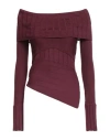Patrizia Pepe Woman Sweater Plum Size 0 Acrylic, Wool In Purple