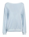 Patrizia Pepe Woman Sweater Sky Blue Size 3 Viscose, Polyester, Polyamide, Elastane
